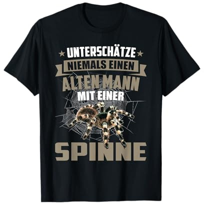 Spinne Männer Spinnennetz Tarantel Vogelspinnen T-Shirt