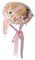 COSDREAMER Chapeau de soleil Lolita avec rubans en dentelle pour filles et femmes (Rose)