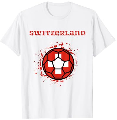 Schweiz Fussball Schweizer Flagge Fan-Trikot T-Shirt