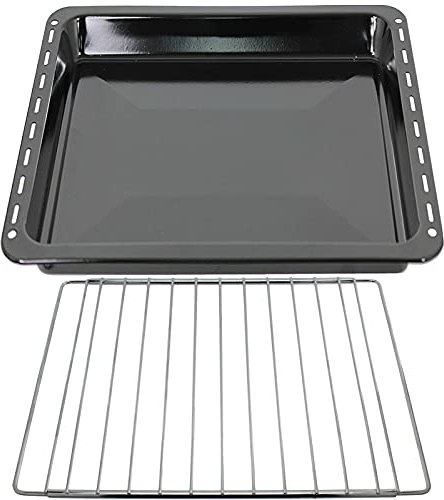 SPARES2GO Roasting Pan Baking Tray + Extendable Adjustable Shelf Compatible with Bosch Oven Cooker