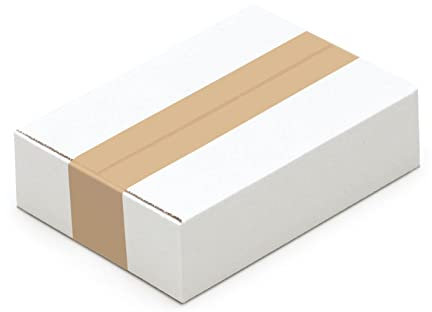 KK Verpackungen Versandkartons 215 x 150 x 55 mm Weiß 1-wellig (Außenmaß 221 x 156 x 65 mm) | 150 Stück, Faltkartons Kartons für Versand als DHL Päckchen S Hermes Päckchen DPD GLS Paketklasse XS