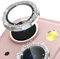 CloudValley Camera Lens Protector Designed for iPhone 13/13 Mini, Tempered Glass Protective Film, Aluminum Alloy Camera Lens Cover (Glitter)