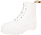 Dr. Martens Bottines Vegan 1460 Bex Mono, unisexes, pour adulte, Blanc optique, 37 EU