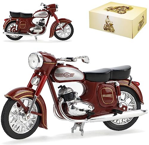 IXO Jawa 354-04 Rot Braun DDR Atlas Collection 1/24 Modellcarsonline Modell Motorrad