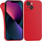 MyGadget Case for iPhone 13 Mini - Cover Ultra Thin TPU - Soft Touch Rubber & Anti-Scratch Shell - Flexible Silicone - Matte Red