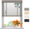Radeco® Bambus Jalousie innen hellgrau 75 x 175 cm, 50mm Lamellen aus Bambus Holz, Breiten von 50 bis 250 cm erhältlich, innenjalousie, Fenster jalousien