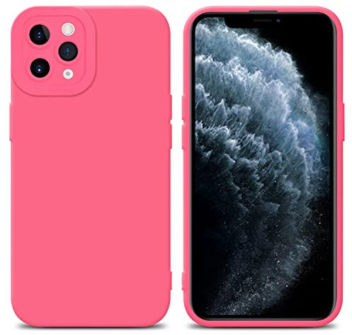 Cadorabo Hülle kompatibel mit Apple iPhone 11 PRO Schutzhülle TPU Silikon Case Liquid Design mit Kameraschutz Slim Kratzfest Weiche Gummi mit Rundumschutz Case Hülle für iPhone 11 PRO in Rot