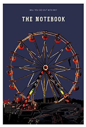 KOURT The Notebook Poster Klassische Filme Leinwand Poster Schlafzimmer Dekor Sport Landschaft Büro Zimmer Dekor Geschenk Rahmen: 50 x 75 cm