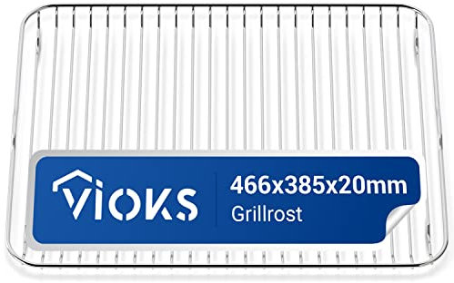 VIOKS Backofen Gitterrost 466x385mm Ersatz für Grillrost Electrolux 140064006012 - Ofengitter Gitterrost für Backofen & Ofen AEG Zanussi