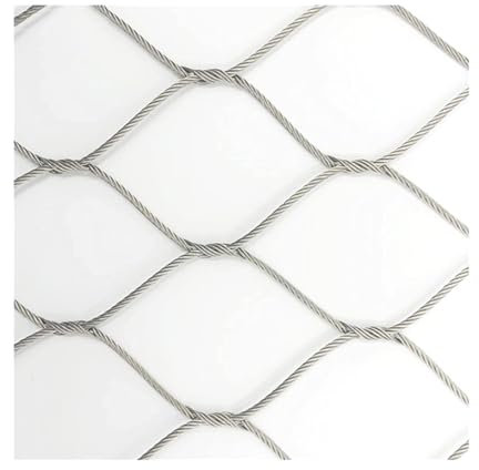 Rete in rete zincata flessibile in acciaio inox, diametro 1,5 mm, foro in rete 8 cm, rete di protezione antifurto anti-caduta per finestre, patio, giardino, recinzione (colore argento-diametro 1,5 mm