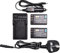 DSTE - 2 batterie ricaricabili agli ioni di litio + caricabatteria da viaggio e da auto compatibili con fotocamere digitali Nikon EN-EL9 EN-EL9a D40 D40x D60 D3000 D5000 come Nikon ENEL9 EN-EL9A