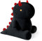 shownicer Plüschtier Dinosaurier Kuscheltier Stofftier Kawaii Dino Plüsch Kissen Spielzeug Plüschsaurier Wurfkissen Schmusetier Geschenk für Kinder Mädchen 12+ Jahre (Schwarz, 25cm)