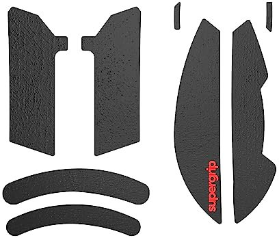 SUPERGRIP Griptape set for Razer Viper V2 Pro Sweat Absorbing High Performance Anti Slip 3M adhesive no residue Mouse Grip tape Ultra-thin 0.5mm (0.02in)