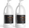 Nicpro Juego de 2 pinturas acrílicas grandes blancas (1,956.1 g, 2040 ml), suministros de pintura artística rica de 1/2 galón, no tóxica para múltiples superficies, lienzo, madera, cuero, tela,