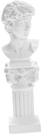 VINTORKY 1 Set Statue Ornamente griechische Göttin Statue David Kopf Statue Minimalistische Figur Dekor Harz David Skulptur David Figuren Home Dekorationen Büste Statue Schreibtisch Bücherregal Wert