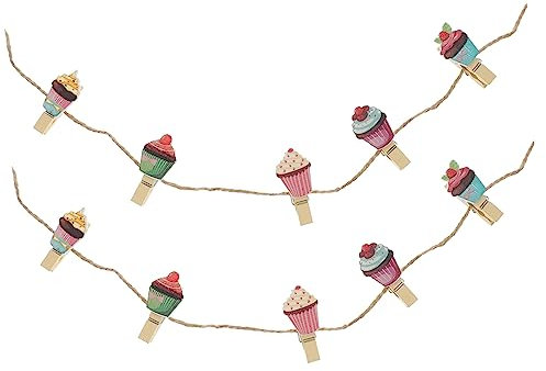 OUNONA 10St fotoclips aus Holz Cartoon-Zwischenablage Weihnachten deko Bilder Kleiderbügel Dekor Cartoon-Fotoklemme Holzklammern Perlmutt Papierstift Kleidung Fotoordner Fotopapier Bambus