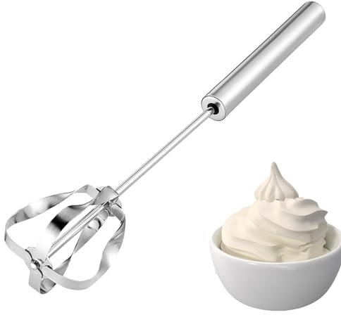 Batidor Semiautomático, Mezclador De Batidor De Empuje De Acero Inoxidable, Mezclador De Batidor Giratorio De Empuje Manual, Mezclador De Mano Manual Y Batidor De Pistón Fácil De Usar, Batidora De