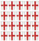Lizzy 20pc England Flag Printed Paper Cup 270ml | St. George Day Party Supplies Tableware Disposable Paper Cup for Sports Events Decoration