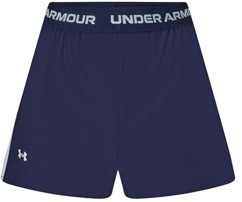 Under Armour Damen Tech Play Up Shorts, (410) Midnight Navy/Weiß, X-Klein