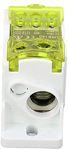 Terminal-Verteilerkasten, 690 V, 160 A, Schienenstrom-Anschlusskasten, Strom, PA66-Gehäuse (YELLOW)