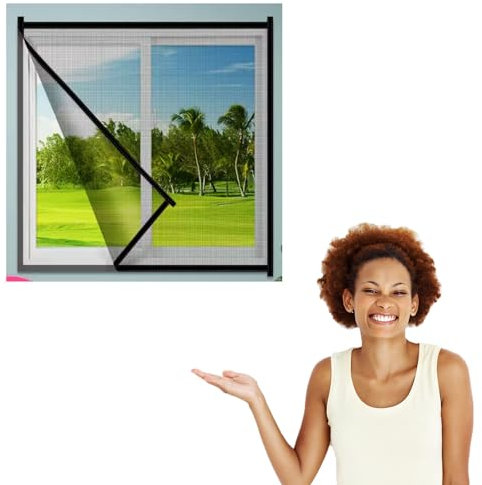 60 x 60 cm, zanzariera per finestre e finestre, per tenere lontani insetti e zanzare