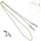 Cozevdnt Damen Gold Brillen Kette Band, 1 Stücke Gold Brillenband, Damen Brillenkette, Gold Brillenketten, Eyaglasses Chain, Brillen Kette