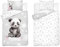 Kinderbettwäsche 100x135 cm aus 100% Baumwolle Weich und farbenfroh | Bettwäsche Kinder Perfekt für Mädchen und Jungen | Hochwertig und pflegeleicht Baby Bettwäshe mit Reißverschluss | Panda 040