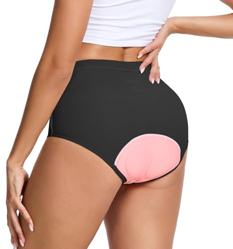MEETWEE Pantaloncini Ciclismo da Donna, 4D Gel Imbottiti Intimo Ciclismo Donna Traspirante Pantaloni Corti Bicicletta Underwear Antiscivolo Intimo MTB da Ciclismo Antiurto Mutande Bici