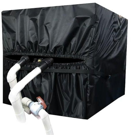 Heat Pump Cover,Pool Pump Equipment Cover - Snowproof Swimming Pool Equipment Wrap for Most Heater, Swimming Pool Heater Guard
