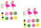 Cabilock 2 Sätze hawaiianische Dekoration Stranddekorationen Party Schwimmbecken Wand polsterung deckenverkleidung geburtstagdeko hochzeitsdeko Flamingo Dekoration Flamingo-Wabenball Papier