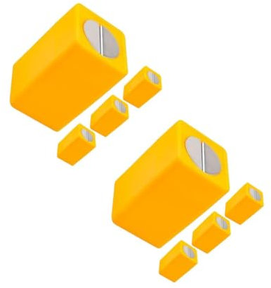 minkissy 2 Sätze Klingen-recycling-box Shampoo-umhänge Für Salons Wasserdicht Wasserdichter Umhang Luft-kit Licht-kit Rasiermesser Liner Ofen Instrumententeile Yellow Abs 4 Stück * 2