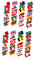 ifundom 2 Series Mano Ondeando La Bandera Banderas Flag Decoración De La Bandera Internacional Pequeño Bandera De Onda Bandera De Vítores Poliéster 32 Piezas*2
