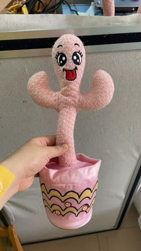 Ucikik Dancing Talking Cactus Toy for Baby Toddler, Singing Cactus with 120 Pcs Songs+Dancing+Recording+LED