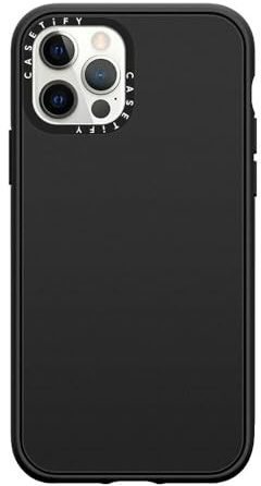 CASETiFY Impact Schutzhülle für iPhone 12 Pro [4X Falltest in Militärqualität, 2,5 m Fallschutz/kompatibel mit Magsafe] – Mattschwarz