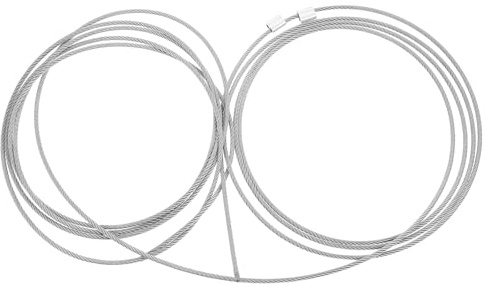 SHINEOFI Câble Acier Robuste 6 Mètres pour Porte Sectionnelle de Garage Système de Levage et Réglage Intégré