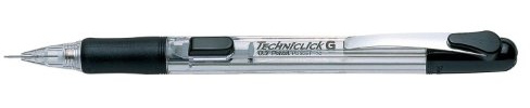 Pentel TS-140220 Techniclick Automatic Pencil with 2 x HB, 0.5mm Lead, Pack of 12 black