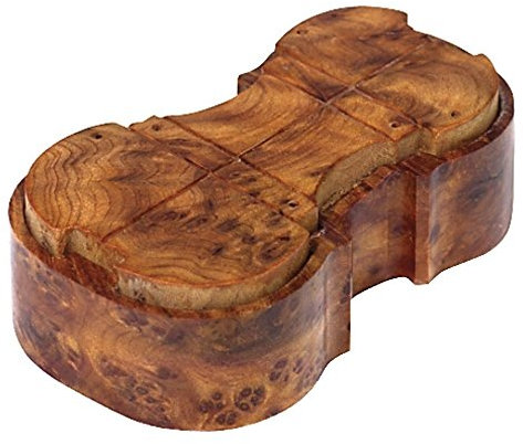 Violino Kolofon, Kolophonium, in repräsentativer Holzdose, für Cello