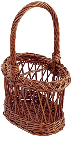 Backideen Flaschenkorb oval, braun, T 15cm x B 22cm x H 16cm