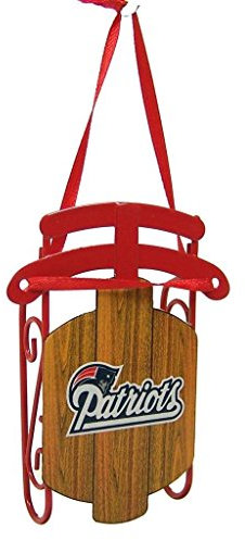 Boelter Brands NFL New England Patriots Metallschlitten-Hängender Schmuck aus Keramik für Sportveranstaltungen