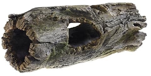 CLASSIC Driftwood Chunky Grey Hideaway Aqaurium Onament 225 x 90 x 90 mm | Hand-Painted Resin Decoration for Freshwater Fish Tanks & Aquascapes