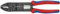 KNIPEX Crimpzange auf SB-Karte mit Mehrkomponenten-Hüllen schwarz lackiert 240 mm, 97 32 240 SB