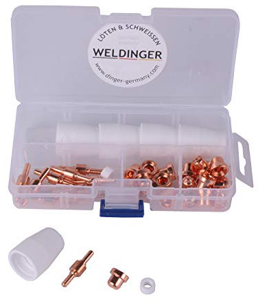 WELDINGER CUTSet1 Verschleißteileset 37-teilig für Plasmaschneider PS 51/52/EPS 180 (Starterkit Schweißzubehör)
