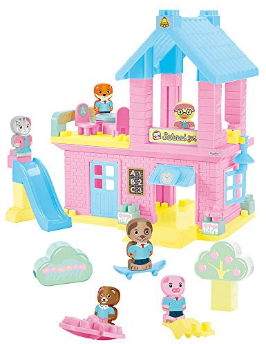 Jouets Ecoiffier -3019 - La maison école Abrick Tweepop – Jeu de construction pour enfants – Dès 18 mois – Fabriqué en France