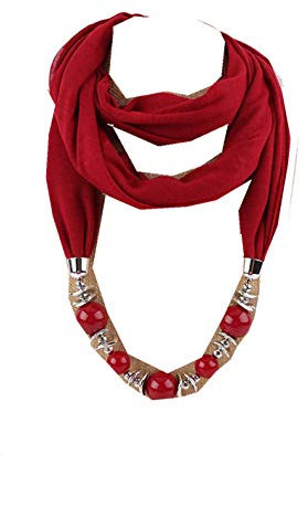 Schal Bead Anhänger Schal Charm Ethno Style Infinity Schals Damen Schal Halskette Gr. One size, Style-20