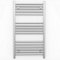 500mm Wide Chrome Heated Bathroom Towel Rail Radiator For Central Heating Designer UK (500mm x 900mm (h))