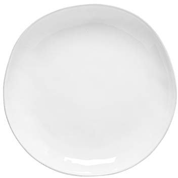Costa Nova, Livia colección, Vajilla elegante, gres, Plato llano , blanco, 28 cm, 6 piezas