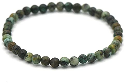 Edelstein Armband runden Perlen aus Naturstein – Handgefertigtes Schmuckstück für Damen & Herren – Durchmesser 17–19 cm – Geschenk für Damen & Herren - Licht, Intuition & Innere Reise