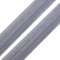 1m Einfassband 20mm hochelastisch 44% Elastan gefalzt Meterware Faltgummi Schrägband Farbwahl, Größe:20mm, Farbe:grau