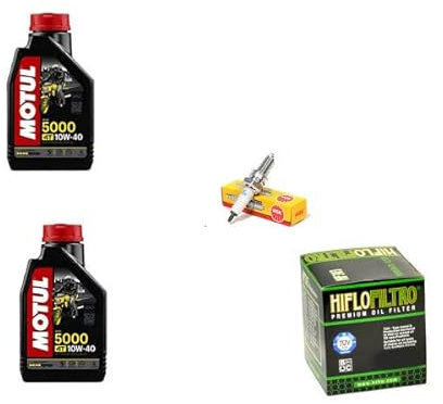 KIT TAGLIANDO CANDELA FILTRI + OLIO MOTORE COMPATIBILE CON Yamaha 300 X-Max ABS 2017 2019