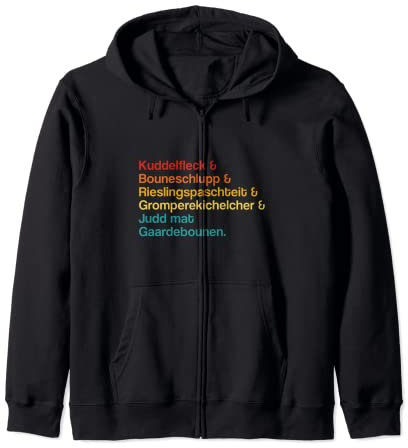 Bouneschlupp Luxembourger Iconic Food Coupelle célèbre Luxembourg Sweat à Capuche